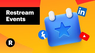 Restream Events — Schedule Your Live Streams on Facebook YouTube and more [upl. by Sivrad]