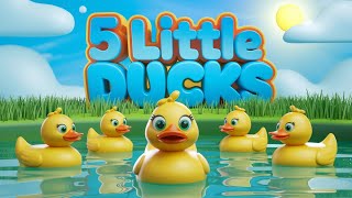 Five Little Ducks  Nursery Rhymes  Kids Cartoons  School Rhymes [upl. by Enelram145]