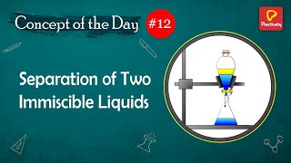 Separation of Two Immiscible Liquids  Concept of the Day  12 [upl. by Syman]