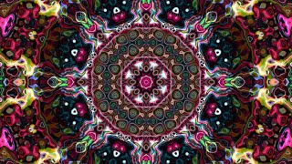 Kaleidoscope Slow Pulse beats Visual effects  Symmetry art Video [upl. by Rovert128]