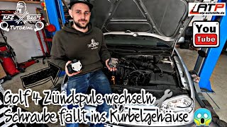 Vw Golf 4 IV MK4 Zündspule wechseln  Anleitung  Zündaussetzer  Ruckeln  keine Leistung [upl. by Ycart656]