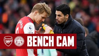 BENCH CAM  Arsenal vs Leicester City 20  Five wins in a row [upl. by Yate595]