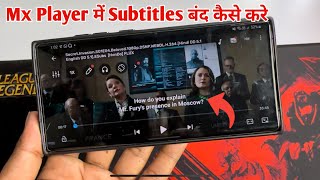 How to remove subtitles form Mx Player  Remove subtitles form videos [upl. by Jenda381]