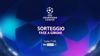 Sorteggi Champions League 20232024 LIVE i gironi in diretta streaming [upl. by Imar]