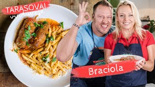 Tarasovų virtuvėje – naminis „braciola“ receptas 🔥🔥🥩 [upl. by Annahoj681]