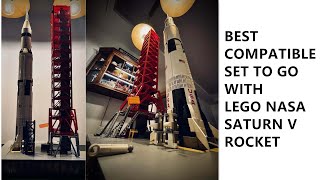 Best Brick Set to Go with the LEGO Saturn V ENBRIC NASA SATURN V LAUNCH TOWER REVIEW [upl. by Darn]