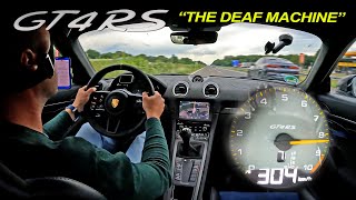 LOUDEST CAR IN THE WORLD Porsche GT4 RS does 120dB at TOP SPEED [upl. by Zoarah620]