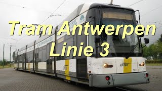 Video Straßenbahnlinie 3 in Antwerpen im Jahr 2015 [upl. by Yt678]