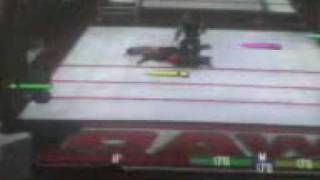 Jeff Hardy and Hornswoggle vs Umaga and MVP wwe 2008 pc [upl. by Clarhe]