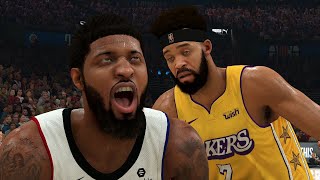 NBA 2K20 NEW City Uniform Update Los Angeles Lakers vs Los Angeles Clippers  NBA 2K20 PS4 [upl. by Ilujna663]