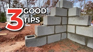 3 Great Tips for Blockwork  Build A Foundation [upl. by Nigam]