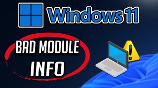 FIX Bad Module Info Has Stopped Working In Windows 1110 [upl. by Schach]