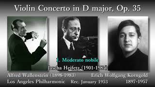 Korngold Violin Concerto Heifetz amp Wallenstein 1953 コルンゴルト ヴァイオリン協奏曲 ハイフェッツ [upl. by Eatnohs410]