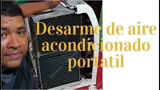 Como desarmar y limpieza de aire acondicionado portatil [upl. by Ephrem684]