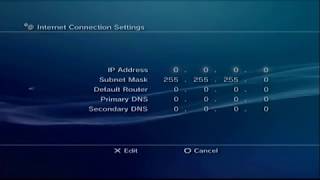 Setting PS3 IP Address [upl. by Heymann823]