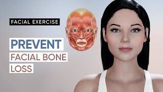 Facial Exercise Prevent Bone Loss Around the Mouth [upl. by Elvyn]