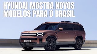 CONHEÇA OS NOVOS HYUNDAI SANTA FE  PALISADE  IONIQ 5  KONA [upl. by Boorer]