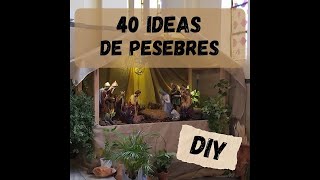 🎄40 Ideas increíbles de Pesebres de Navidad [upl. by Maegan]