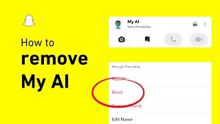 How to Remove My AI on Snapchat only way [upl. by Rebmik]