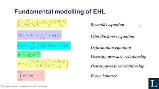 Elastohydrodynamic Lubrication  Part 2 [upl. by Love]