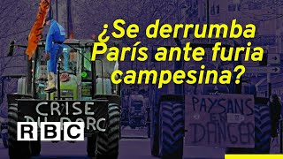 PARÍS ENFRENTA EL BLOQUEO AGRÍCOLA MÁS GRANDE DE LA HISTORIA MODERNA [upl. by Nymzaj]