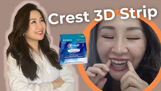 中Eng牙醫測評Crest 美白貼｜不是業配！Dentist’s honest review on Crest Whitening Strip [upl. by Htiffirg]