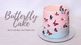 Making a Butterfly Cake  Cake Decorating Tutorial  New Trend Cakes 2021 [upl. by Gennie]