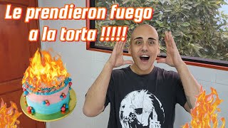 LE PRENDIERON FUEGO A MI TORTA   BURN AWAY CAKE [upl. by Keppel836]