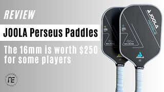 JOOLA Perseus 16mm and 14mm Paddle Review by Pickleball Effect [upl. by Kudva]