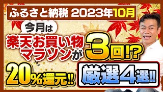 【ふるさと納税】2023年10月速報今月お得なふるさと納税ポータルサイト4選 [upl. by Chaing]