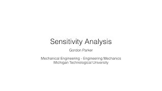 Sensitivity Analysis [upl. by Artenra]