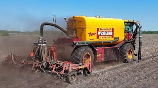 Bouwland bemesten met Vredo 19500V Loonbedrijf Wesseling Vlagtwedde [upl. by Adelheid]