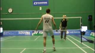 Peter Gade Trick Shots Part 2  ClearOne Badminton Centre [upl. by Nahbois952]