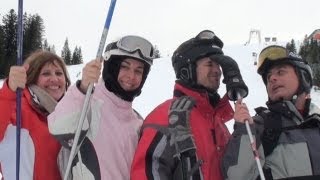 ⛷ Skiing 2013 in Rußbach  Winterspaß beim Schifahren [upl. by Ydneh]