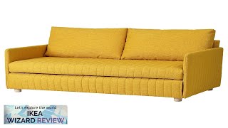 FRIDHULT IKEA Sleeper sofa Skiftebo yellow Review [upl. by Will]