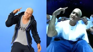 Celebrities Doing Fortnite Dances Eminem Drake Travis Scott [upl. by Kiyohara]