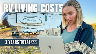 The FULL Cost of RV Life 2022 Monthly Costs of RV Living [upl. by Cargian]