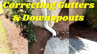 Rainwater Ep1  Correcting Downspouts [upl. by Eldreeda]