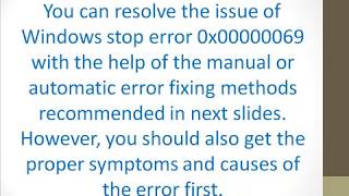 Fix Windows Stop Error 0x00000069 [upl. by Thoma]