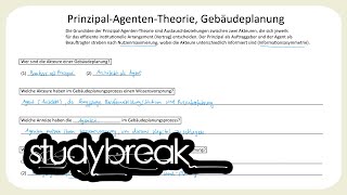 PrinzipalAgentenTheorie Gebäudeplanung  Immobilienmanagement [upl. by Malony41]