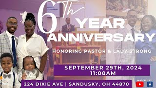 The 6th Pastoral Anniversary of Pastor Joseph M A Strong 9292024 [upl. by Eniwtna]