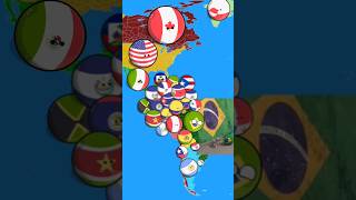 Funny Brazil Dog Dance Countryballs trending countryballs viral shorts nutshell brazil [upl. by Amathist809]