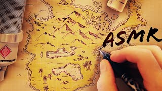 ASMR Drawing a Map [upl. by Blight]