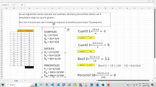 Cuartiles  deciles y percentiles herramientas para analizar datos no agrupados [upl. by Ecnerwal]