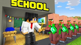 Minecraft but I Open a School [upl. by Elocon]