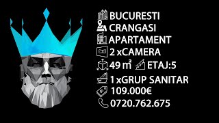 BUCURESTI Crăngași  2 Camere  Centrala Proprie  Proximitate Metrou  Renovat [upl. by Schulz]