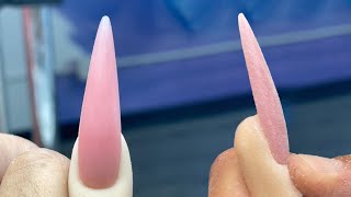 YN NAIL SCHOOL  XL Stiletto Nails For Beginners [upl. by Dnomayd]