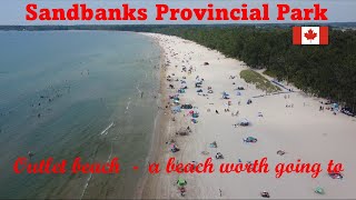 Sandbanks Provincial Park  Outlet beach a beach worth going to [upl. by Nage]