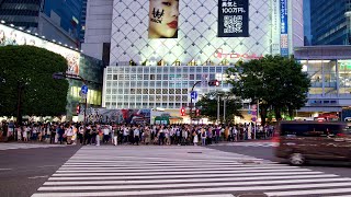 The famous Shibuya crossing  100 seconds [upl. by Werdna773]