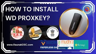 HOW TO INSTALL PROXKEY DIGITAL SIGNATURE TOKEN dsc emudhra [upl. by Rehctelf832]